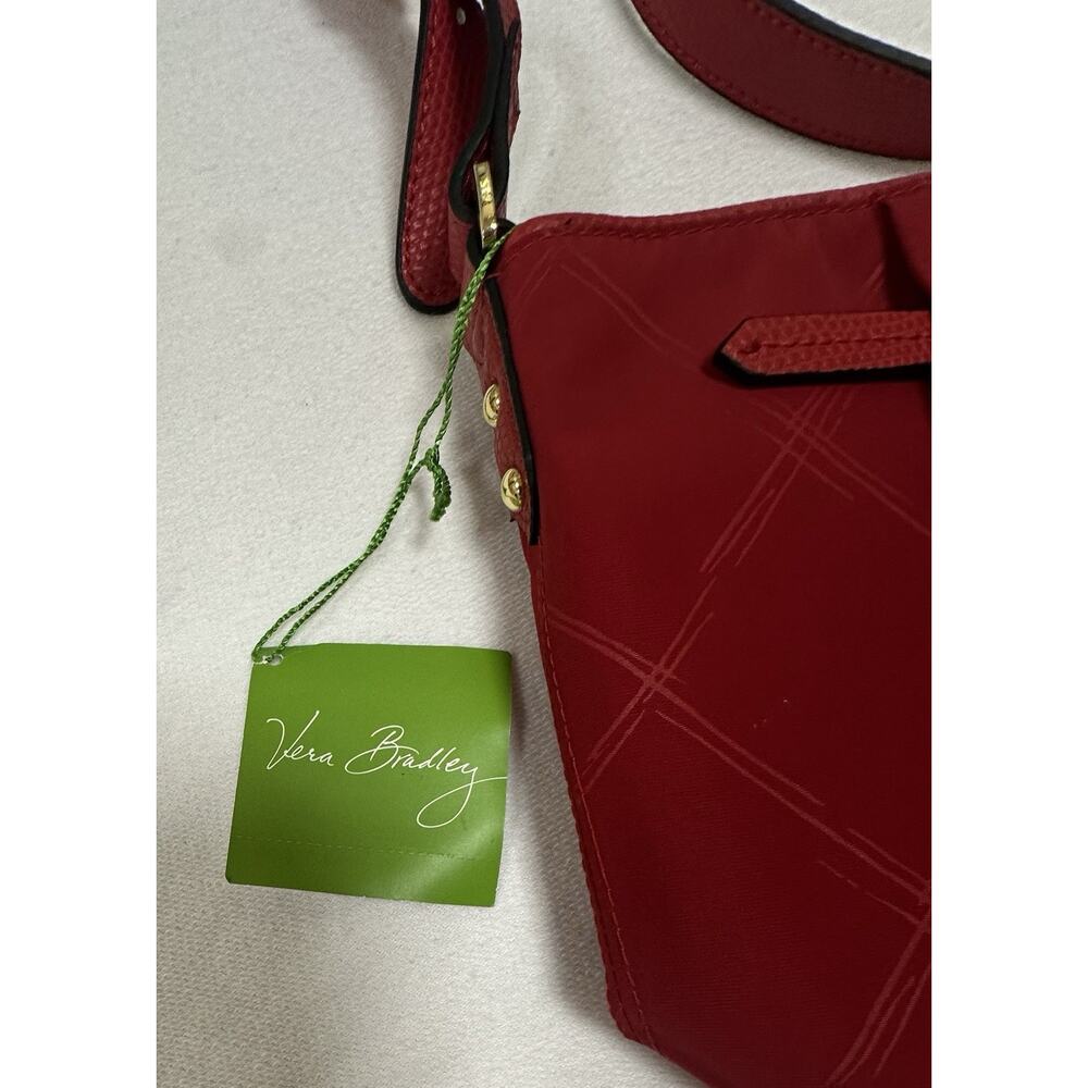 NWT Vera Bradley PREPPY POLY CROSSBODY Shoulder Bag in TANGO RED purse 14896-480 - Picture 2 of 11